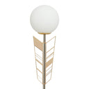 65.5"H Jessie Gold & Silver Candlestick Floor Lamp