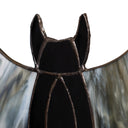 16" W Tiffany-Style Halloween Black Bat Stained Glass Window Panel