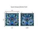 12" H Ilsa Stained Glass Window Panel