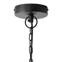 22" W Jane Industrial Black and Silver Dome Shade Pendant