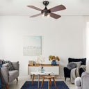 42"W Caelan Remote-Controlled 2-Light Ceiling Fan