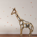Giraffe 20 in. H Gold Sculptural Accent Lamp
