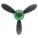 42" W Brynn LED Indoor Green Hand-Cut Glass Globe Shade Ceiling Fan with Remote Control