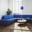 9.5" W Scarlett Modern Blue Blown Glass Globe Shade Pendant Light