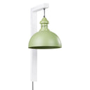 28.5" H Gwen Industrial Indoor Plug In Wall Sconce with Dome Shaped Shade