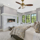 42" W Valencia LED Indoor Clear Hand-Cut Glass Bowl Shade Ceiling Fan with Remote Control