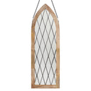 48" H Cathedral-style Diamond Shaped Beveled Glass Window Panel