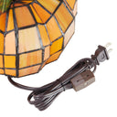 9"H Patch the Pumpkin Stained Glass Accent Lamp