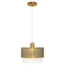11.125"W 2-Piece Shade Pendant Adjustable Light