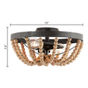 15" Doxon Boho Semi-Flush Mount Ceiling Fixture