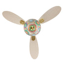 42" W Pierre LED Indoor Multicolored Mosaic Glass Ceiling Fan with Remote Control